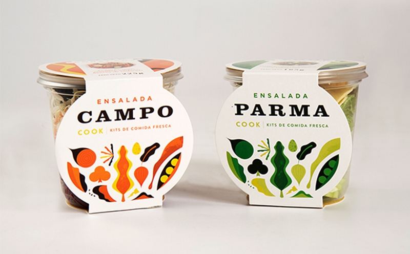 為你的廚房注入活力-新鮮食品插畫創意包裝設計