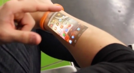 直接在手臂上玩手機？科技產(chǎn)品設計