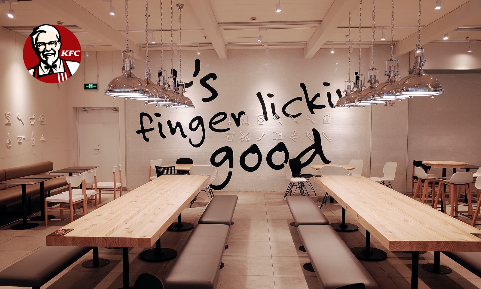 經(jīng)常去肯德基，卻沒有發(fā)現(xiàn)墻上的小巧思|壁畫插畫設計