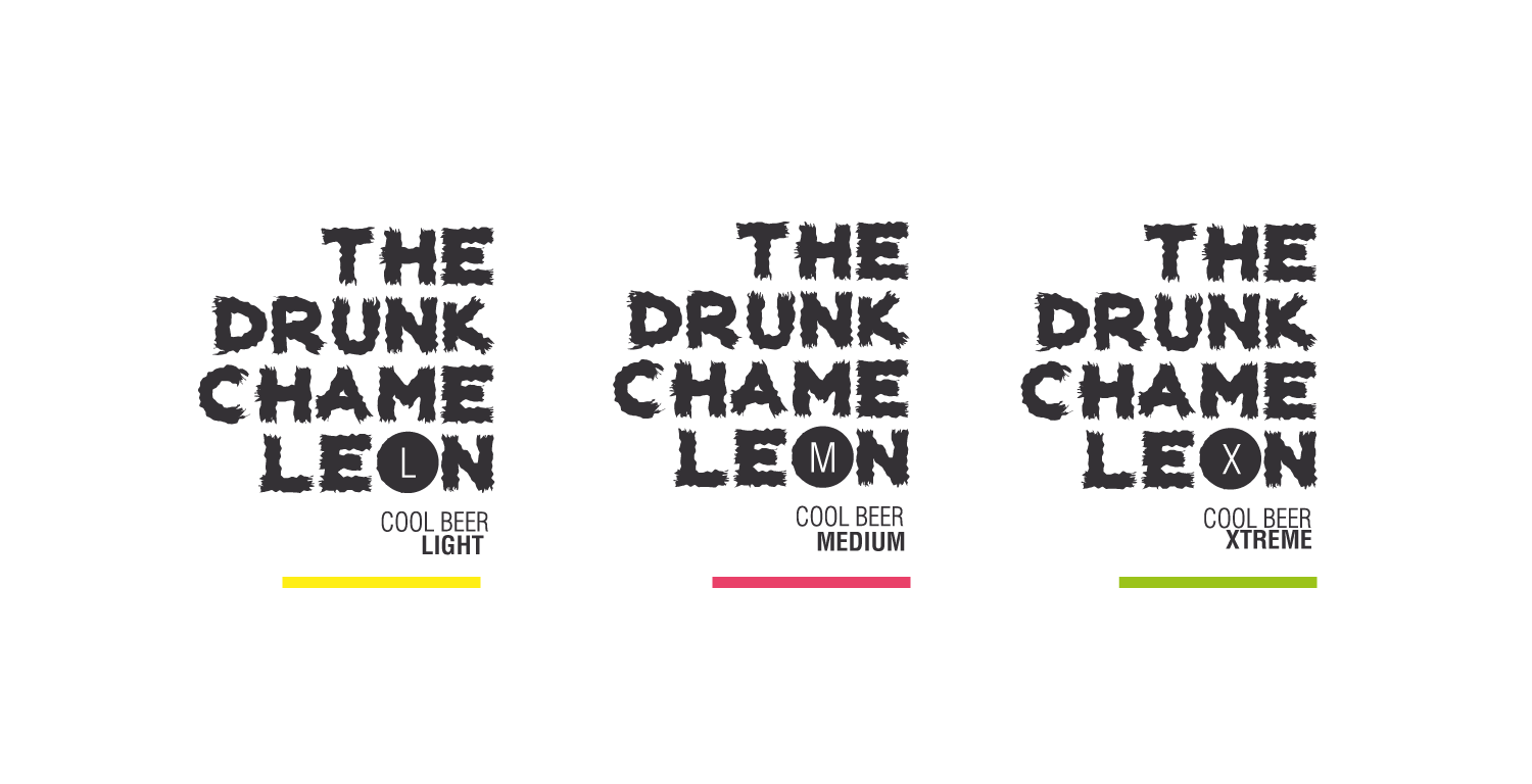 醉變色龍-清涼啤酒包裝設計