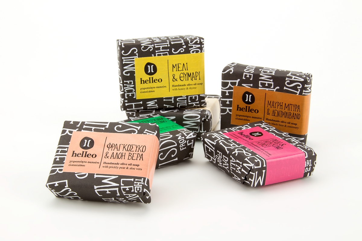 Helleo天然肥皂系列品牌包裝設(shè)計,六個肥皂,六個故事