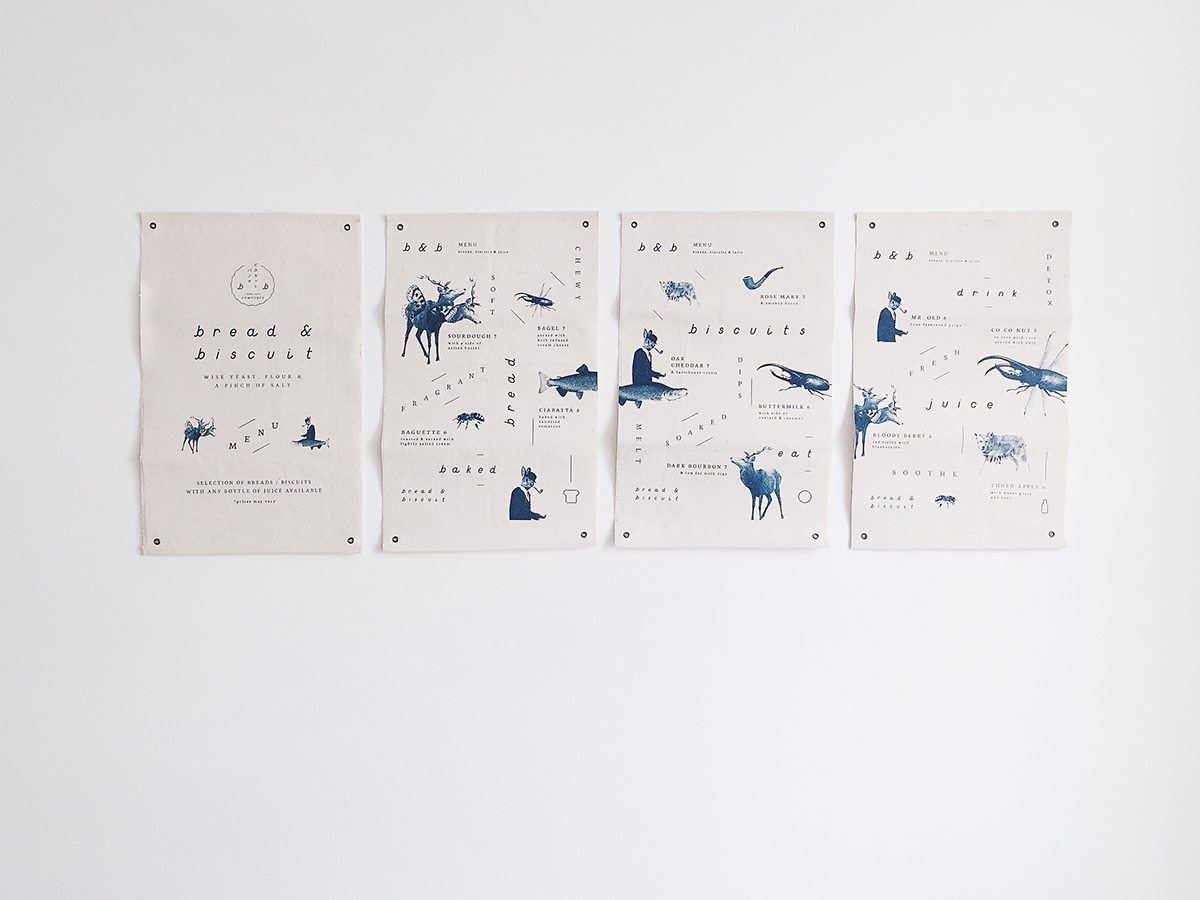 概念化早餐，面包與餅干食品飲料包裝設(shè)計(jì)