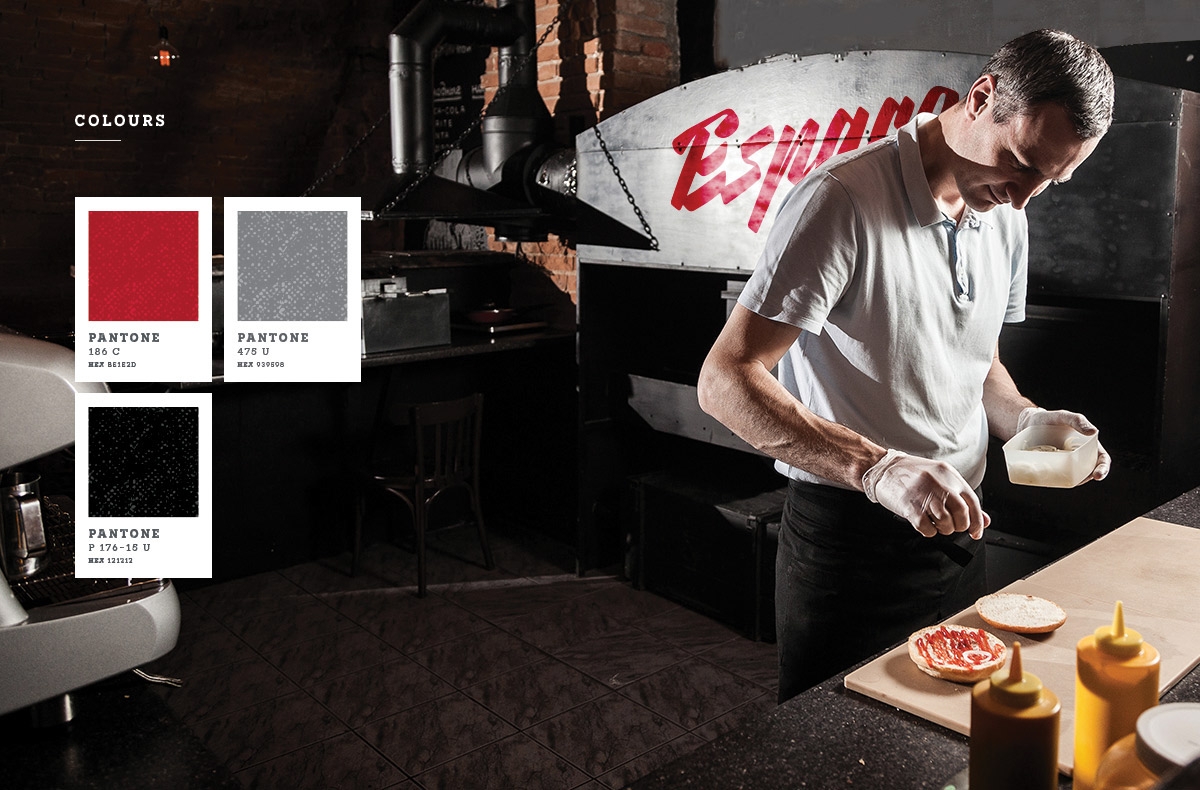 Espaco漢堡、薯條和飲料西餐店品牌包裝設(shè)計