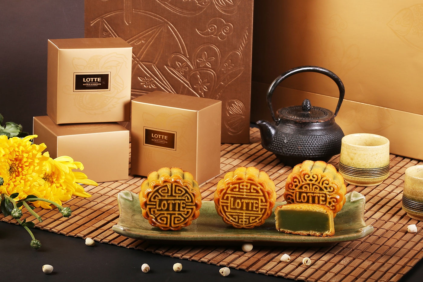 樂天度假酒店的中秋月餅禮盒包裝設計