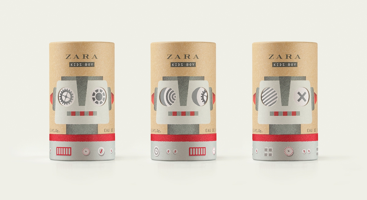 ZARA KIDS，用于嬰兒的香水包裝設(shè)計