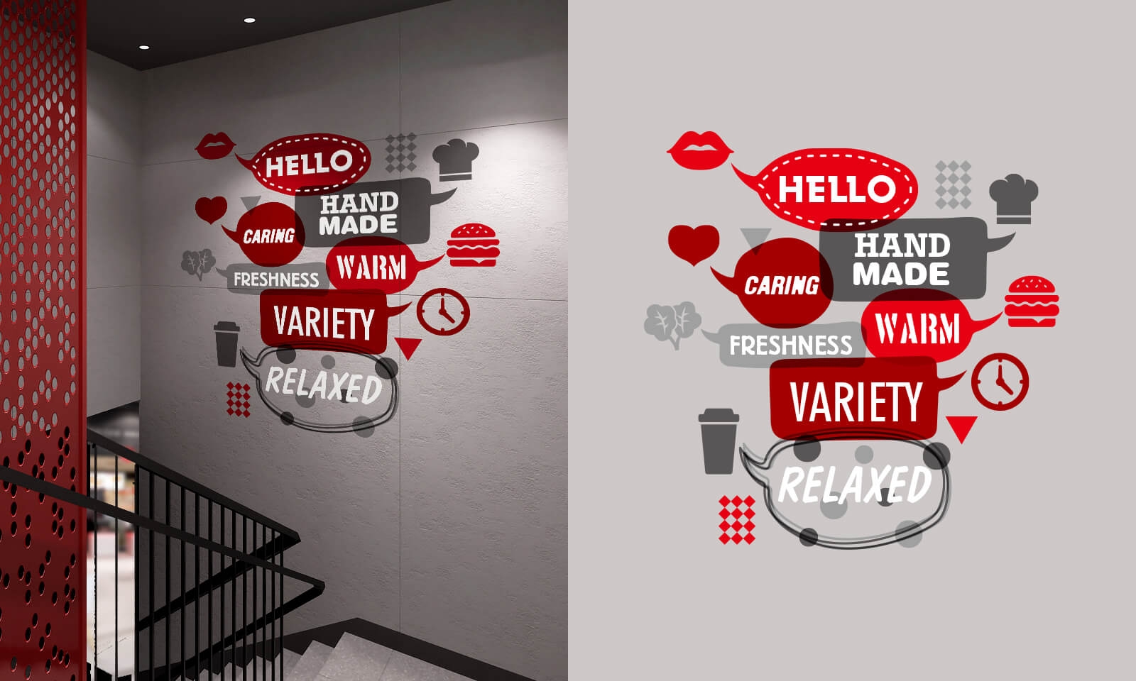 經(jīng)常去肯德基，卻沒有發(fā)現(xiàn)墻上的小巧思|壁畫插畫設計